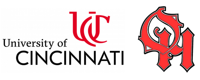 University of Cincinnati and Oak Hills Logos